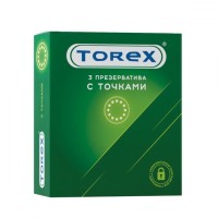 Текстурированные презервативы Torex С точками - 3 шт. Текстурированные презервативы Torex С точками - 3 шт.