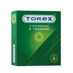 Текстурированные презервативы Torex  С точками  - 3 шт