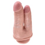 Фаллоимитатор для двойного проникновения DOUBLE PENETRATOR на присоске - 20,9 см