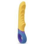 Желтый вибромассажер Tone G-Spot Vibrator - 23 см