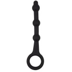 Черная анальная ёлочка Pleasure Piston - 17,5 см