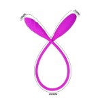 Двусторонний вибромассажер на гибком стержне Snaky Vibe - 60 см
