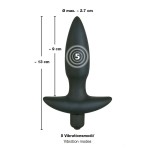 Анальная вибровтулка с 5 скоростями вибрации Vibrating Plug Small - 13 см