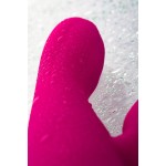 Розовый вибратор с клиторальным стимулятором L EROINA - 17 см
