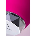 Розовый вибратор с клиторальным стимулятором L EROINA - 17 см