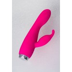Розовый вибратор с клиторальным стимулятором L EROINA - 17 см