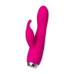 Розовый вибратор с клиторальным стимулятором L EROINA - 17 см