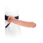 Фаллопротез телесного цвета Hollow Strap-On - 29 см