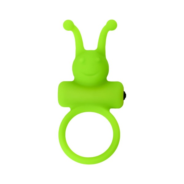 Зеленое эрекционное виброкольцо на пенис Cock Ring