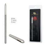 Серебристый уретральный винтовой плаг - 14,9 см