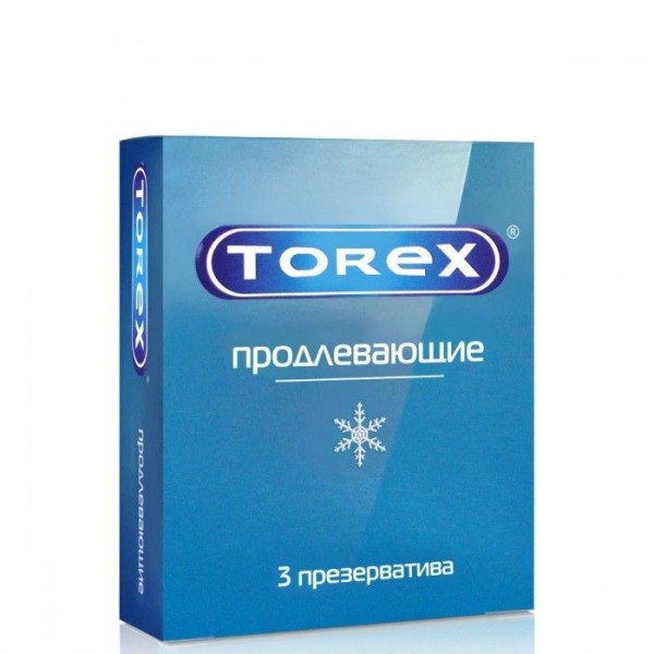 Презервативы Torex  Продлевающие  с пролонгирующим эффектом - 3 шт