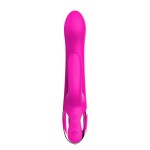 Розовый вибратор-кролик NAGHI NO43 RECHARGEABLE DUO VIBRATOR - 23 см