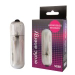 Серебристая вибропуля Erowoman-Eroman - 5,5 см