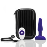 Фиолетовая анальная вибропробка с 3 источниками вибрации TRIO REMOTE CONTROL PLUG  PURPLE - 13,5 см