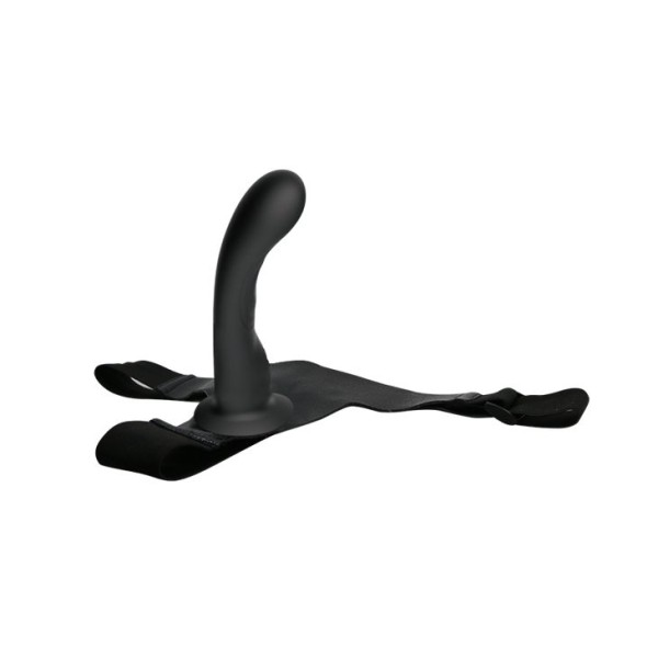 Страпон с изогнутой головкой Ultra Harness Curvy Dildo - 15,8 см