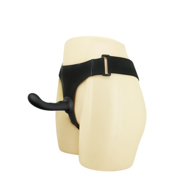 Страпон с изогнутой головкой Ultra Harness Curvy Dildo - 15,8 см