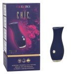 Синий клиторальный стимулятор Tulip - 11,5 см