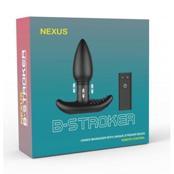 Черная анальная вибропробка Nexus B-Stroker - 13 см