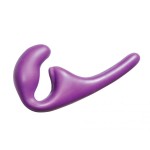 Фиолетовый безремневой страпон Seduction - 20,5 см