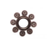 Чёрное эрекционное кольцо Rings Bubbles