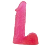 Розовый гелевый фаллоимитатор XSKIN 6 PVC DONG - 15 см