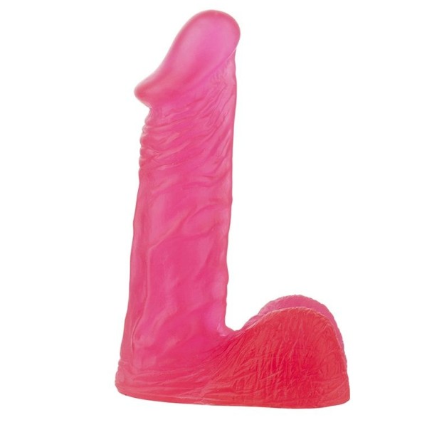 Розовый гелевый фаллоимитатор XSKIN 6 PVC DONG - 15 см