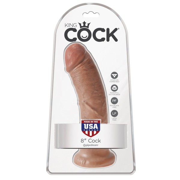 Фаллоимитатор-мулат 8  Cock - 20,3 см