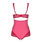 Оригинальное кружевное боди с интимным доступом Rougebelle