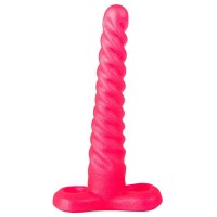 Спиралевидный гелевый плаг розового цвета - 15 см. Спиралевидный гелевый плаг розового цвета - 15 см.