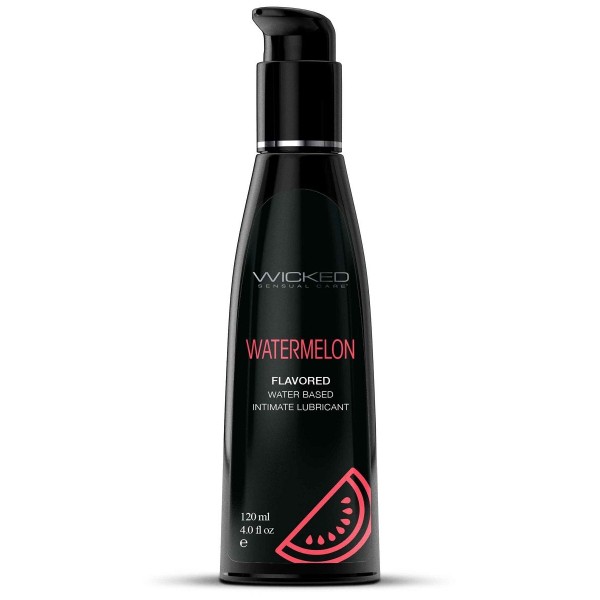 Лубрикант с ароматом арбуза Wicked Aqua Watermelon - 120 мл