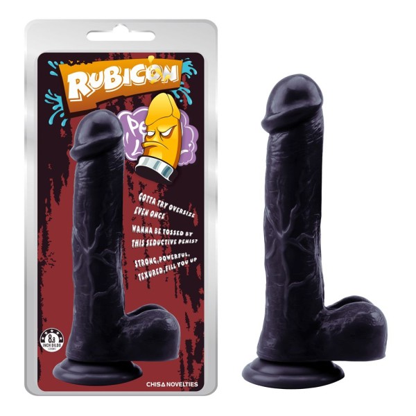 Черный фаллоимитатор Devil Inside Penis - 22,5 см