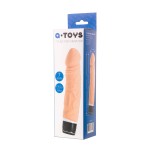 Реалистичный телесный вибратор A-Toys - 19,3 см