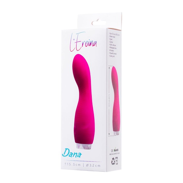 Розовый вибратор L EROINA - 15,5 см