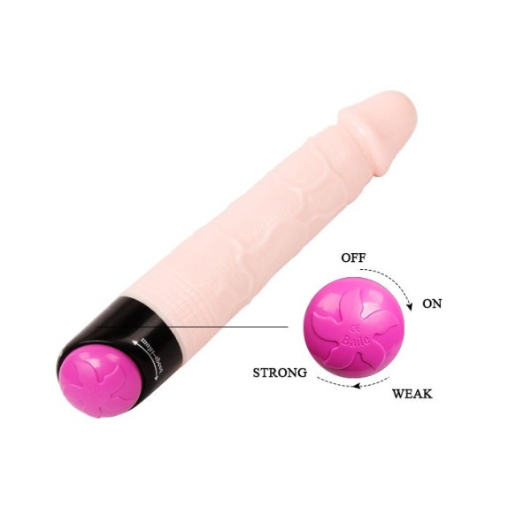 Реалистичный фаллоимитатор с ротацией Realistic Cock Vibe - 23,5 см