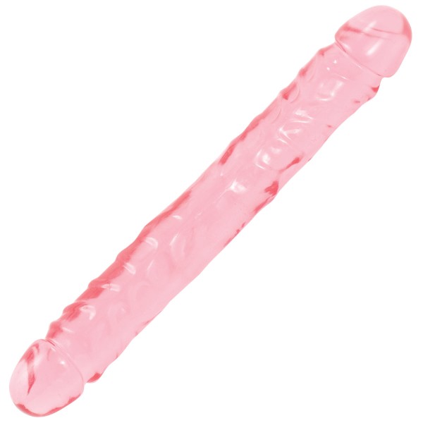 Двухсторонний гелевый фаллоимитатор Crystal Jellies 12  Jr Double Dong - 30,5 см