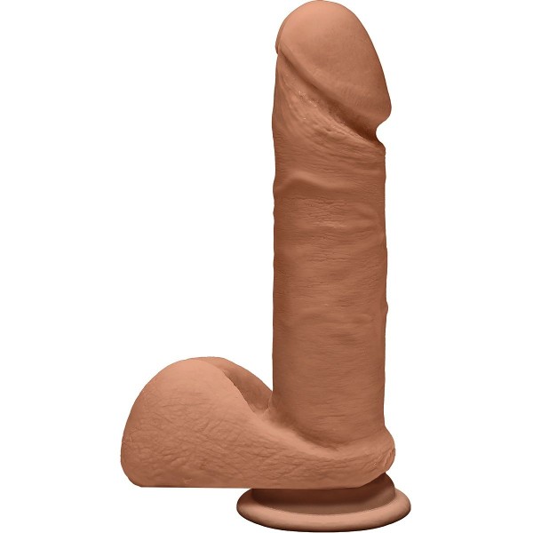 Фаллоимитатор-мулат The D Perfect D 7  Caramel - 17,8 см