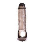 Закрытая дымчатая насадка Toyfa XLover с подхватом - 15,5 см
