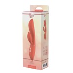 Оранжевый вибратор-кролик Carmen - 22,5 см