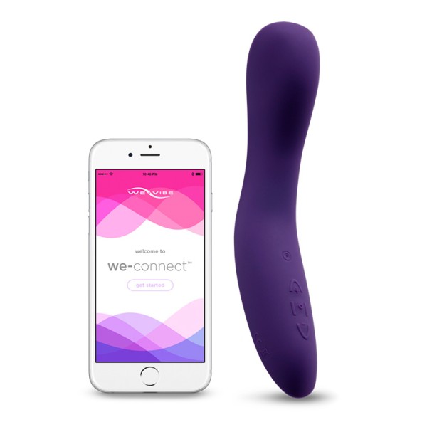 Фиолетовый вибромассажёр We Vibe Rave Purple - 19,3 см