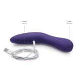 Фиолетовый вибромассажёр We Vibe Rave Purple - 19,3 см