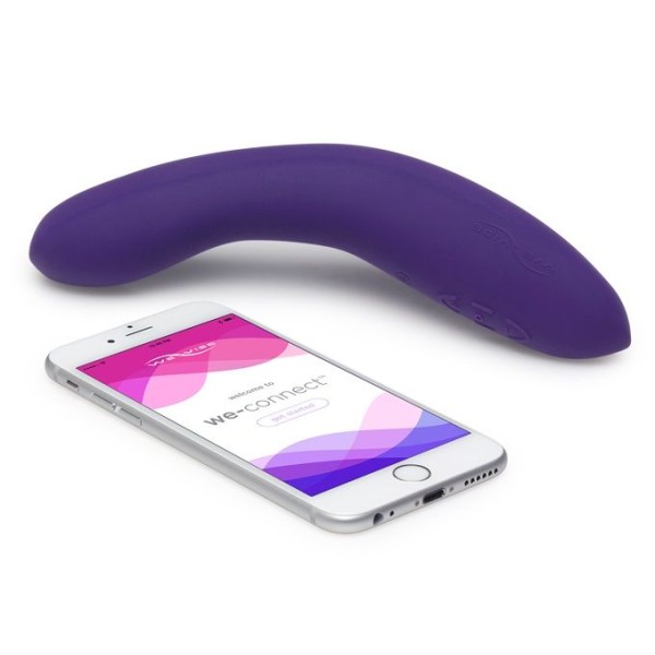Фиолетовый вибромассажёр We Vibe Rave Purple - 19,3 см