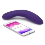 Фиолетовый вибромассажёр We Vibe Rave Purple - 19,3 см