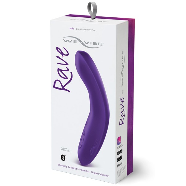 Фиолетовый вибромассажёр We Vibe Rave Purple - 19,3 см