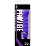Фиолетовый перезаряжаемый вибратор PROVIBE - 14 см