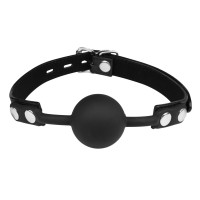 Черный кляп-шарик на ремешке Be Quiet Черный кляп-шарик на ремешке Be Quiet