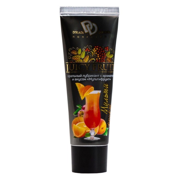 Интимный съедобный лубрикант JUICY FRUIT с ароматом фруктов - 30 мл