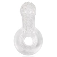 Прозрачное эрекционное кольцо с шипиками