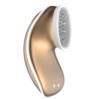 Золотистый вибромассажер Twitch Hands с вакуумным эффектом Золотистый вибромассажер Twitch Hands с вакуумным эффектом