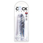Прозрачный фаллоимитатор King Cock Clear 6 Cock - 18,4 см