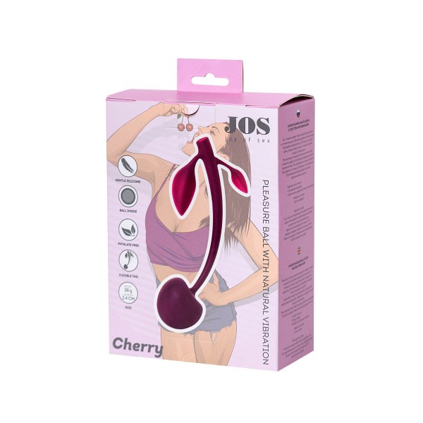 Бордовая вагинальная вишенка WILD CHERRY - 14,5 см